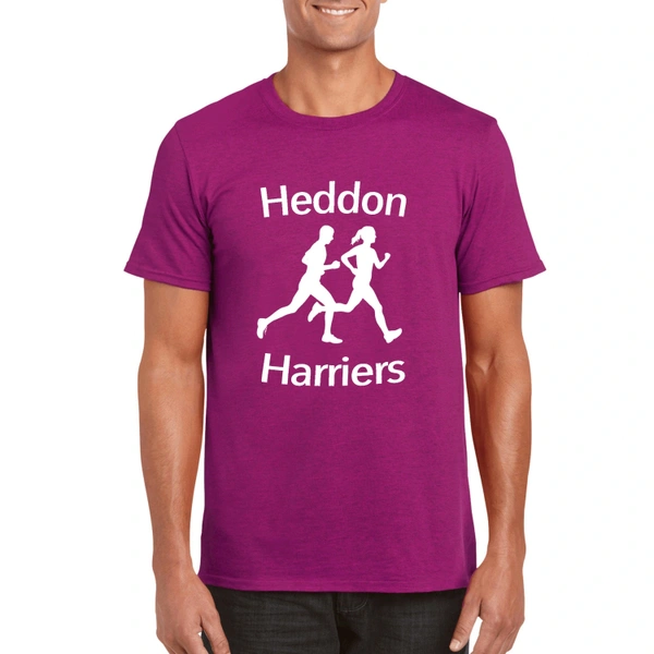 Custom Printed T-Shirt - Berry - Harriers